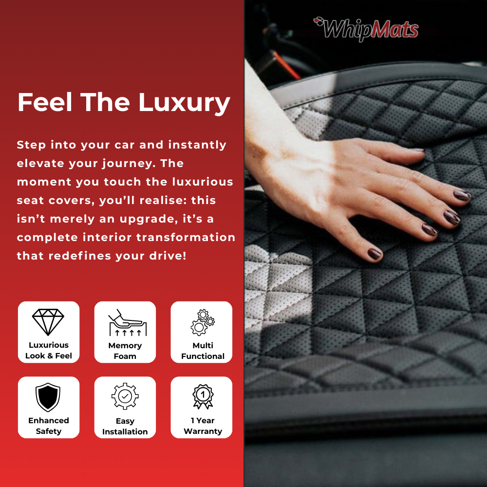 Leather Diamond Pattern Seat Covers