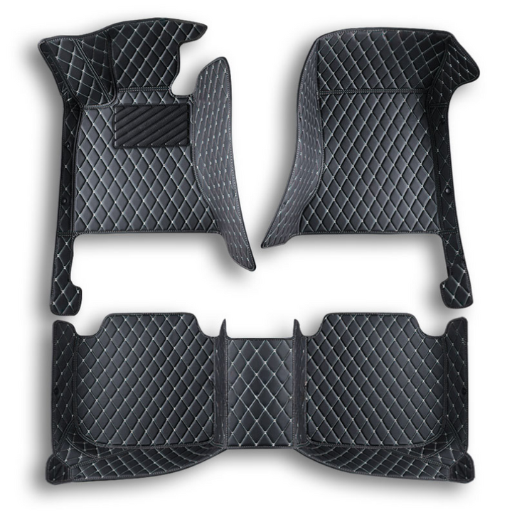 Black & White Luxury Diamond Car Floor Mats