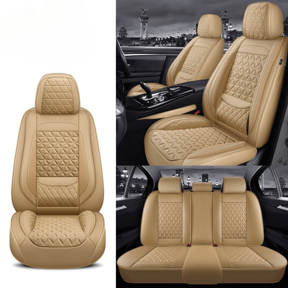 Leather Diamond Pattern Seat Covers