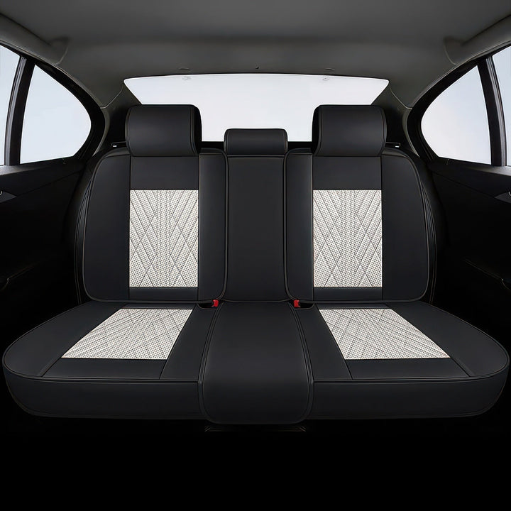Beige & Black Seat Covers