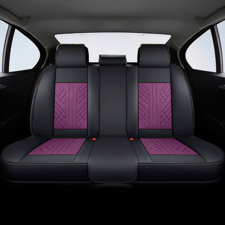 Purple & Black Seat Covers