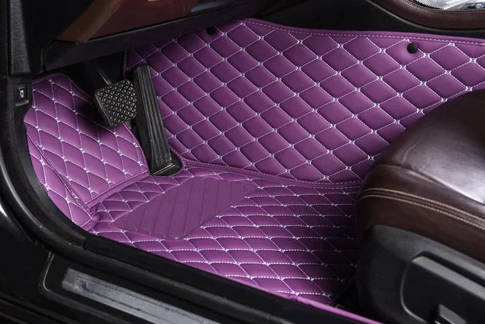 Purple Luxury Diamond Car Floor Mats